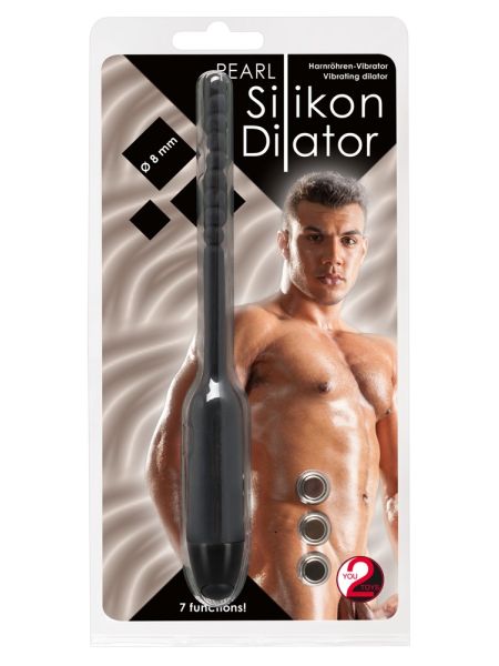 Wibrujący dilator do penisa sex sonda do cewki 8mm - 2