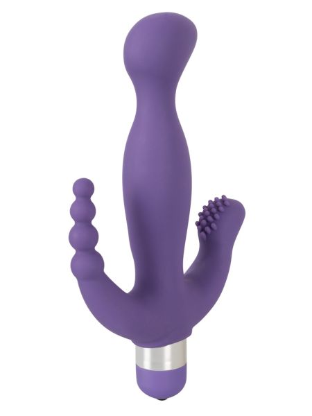 Wibrator masażer wagina łechtaczka anal 20cm 5trybów - 4