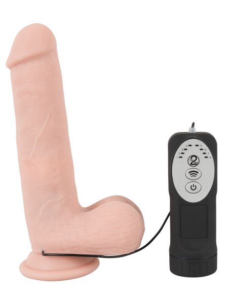 Penis realistyczny z jądrami rotacja 8trybów 21cm - 6