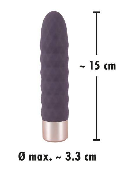 Wibrator klasyczny analny waginalny 10 trybów 15 cm - 15