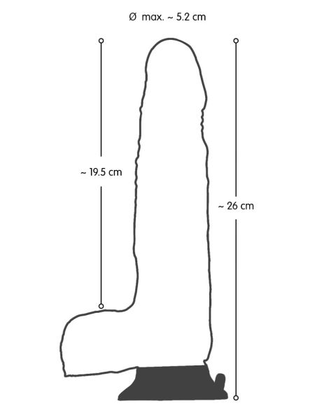 Realistyczne dildo penis przyssawka rotacja 26c - 11