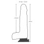 Realistyczne dildo penis przyssawka rotacja 26c - 12