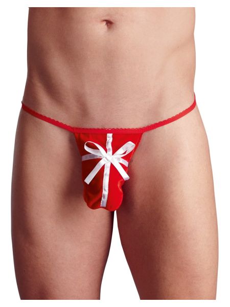 Stringi męskie erotyczne czerwone prezent urodziny - 3