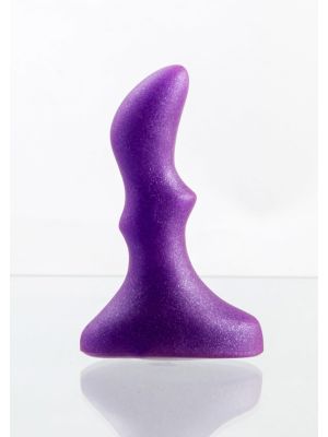 Mały plug korek analny unisex masażer prostaty 10cm fioletowy - image 2