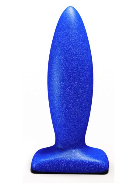 Mały korek analny wąski dla początkujących 10cm niebieski - 2