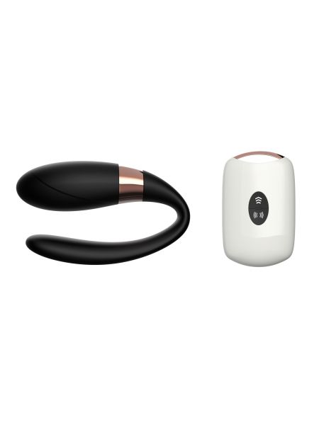 Wibrator dla par masażer łechtaczki punkt G pilot USB czarny - 8
