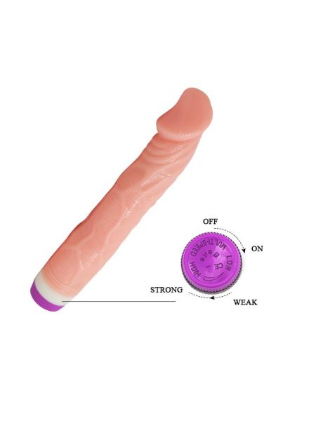 Realistyczny wibrator naturalny jak penis 22 cm - 5