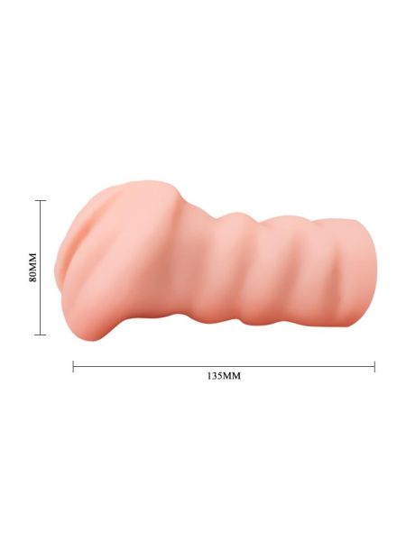 Naturalna wagina ze sztucznej skóry masturbator - 4