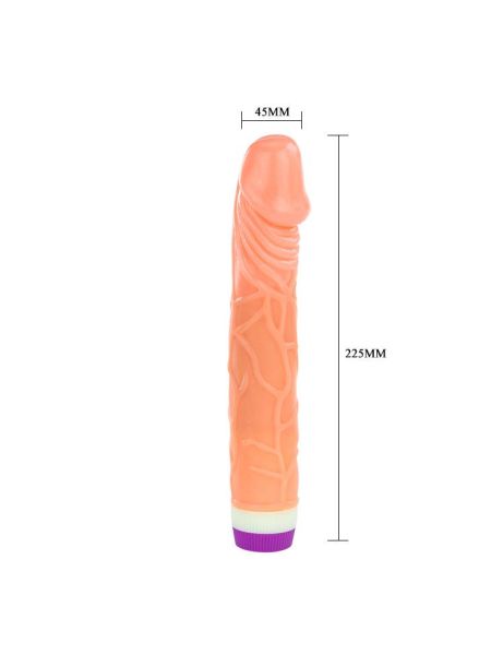 Penis z główką i żyłami realistyczny wibrator 22cm - 4