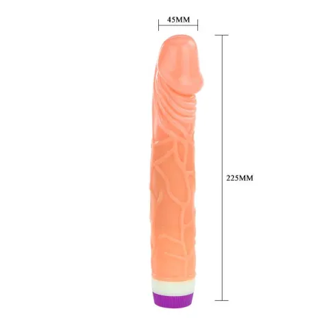 Penis z główką i żyłami realistyczny wibrator 22cm - 4