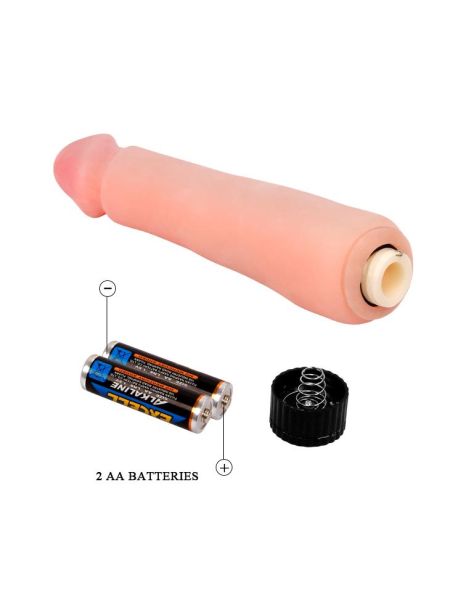 Realistyczny elastyczny wibrator jak penis 23cm - 5