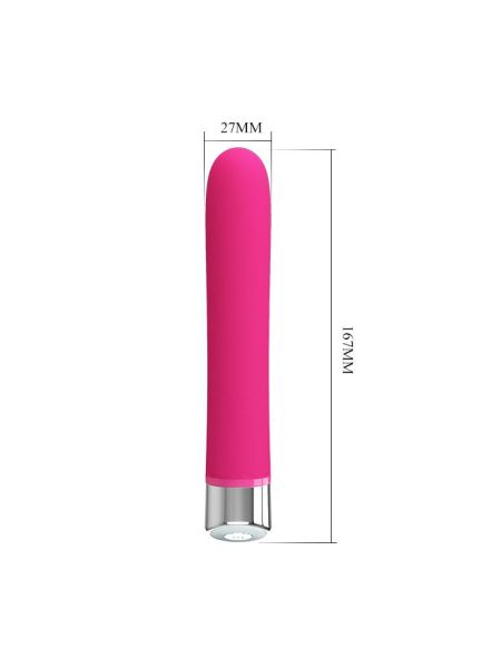 Klasyczny smukły wibrator sex masażer 12trybów 16cm - 5