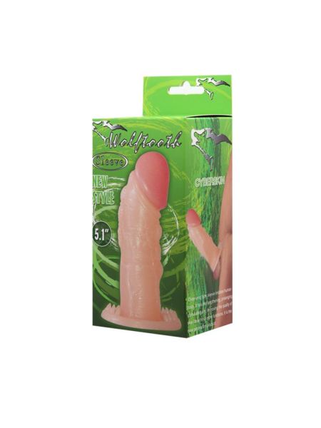 Elastyczna miękka przedłużka na penisa sex wypustki - 6