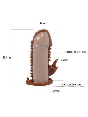 Nakładka na penisa stymulujące wypustki elastyczna - image 2