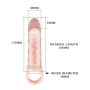 Przedłużka penisa wibrująca nakładka proteza 13cm - 6