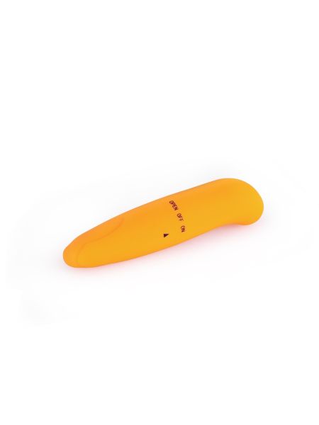 Mały wygięty wibrator do punktu G mini masażer 12cm pomarańczowy - 4