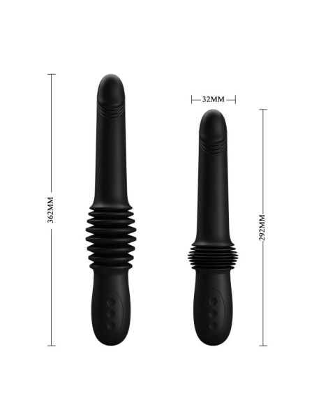 Wibrator posuwisty realistyczny penis góra dół 29cm - 8