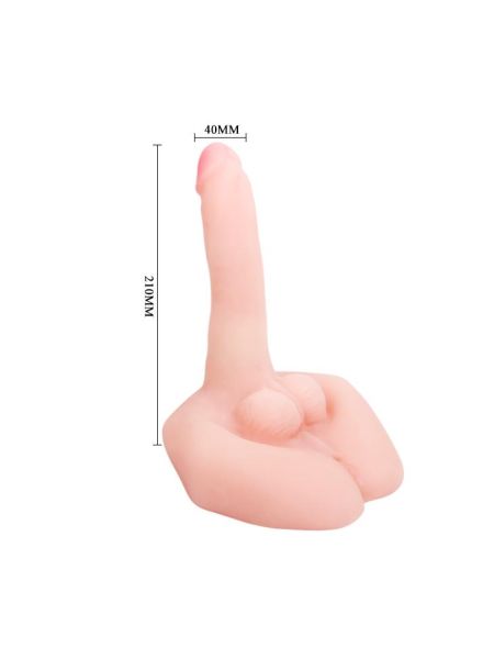 Dildo realistyczne penis przyssawka obroty 21cm - 3