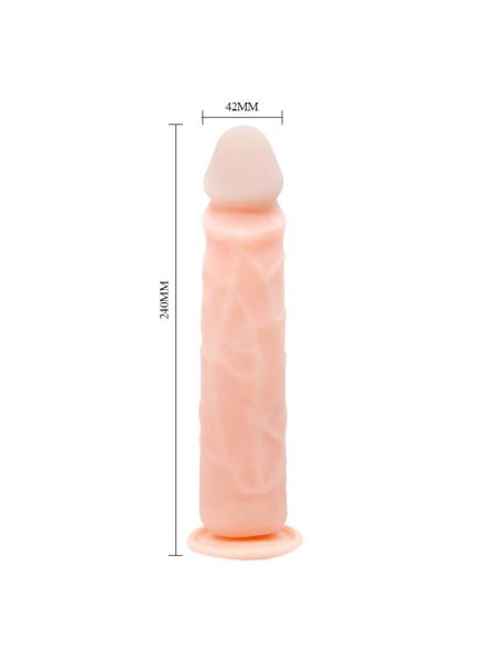 Wyginany elastyczny penis dildo z przyssawką 24cm - 2