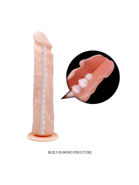 Wyginany elastyczny penis dildo z przyssawką 24cm - 3