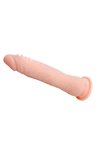 Wyginany elastyczny penis dildo z przyssawką 20cm - 2