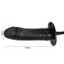 Dildo pompowane realistyczny penis czarny 16cm - 6
