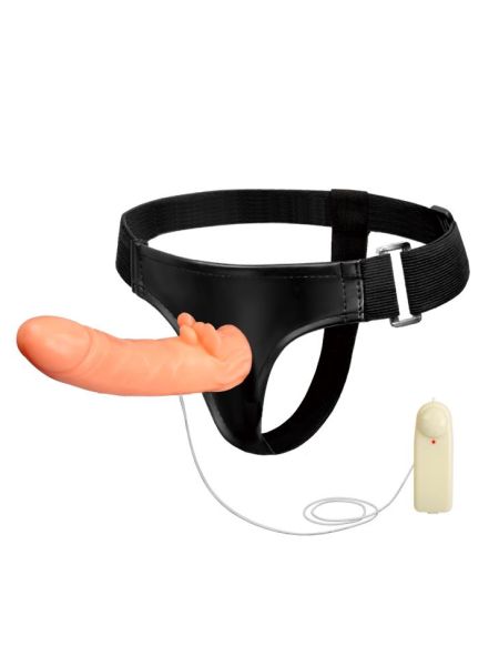 Penis realistyczny strap-on wibracja rotacja 20cm