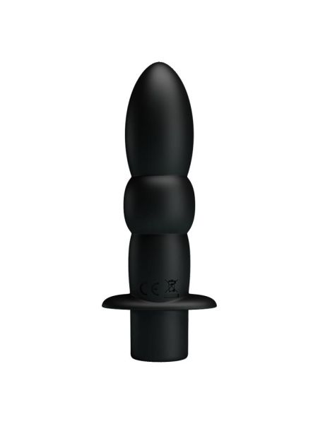 Uniwersalny klasyczny wibrator analny waginalny 10trybów 11cm czarny - 4
