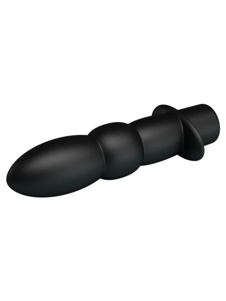 Uniwersalny klasyczny wibrator analny waginalny 10trybów 11cm czarny - 5
