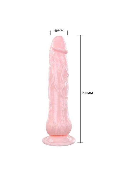 Penis realistyczny dildo tryskające przyssawka 19cm - 3