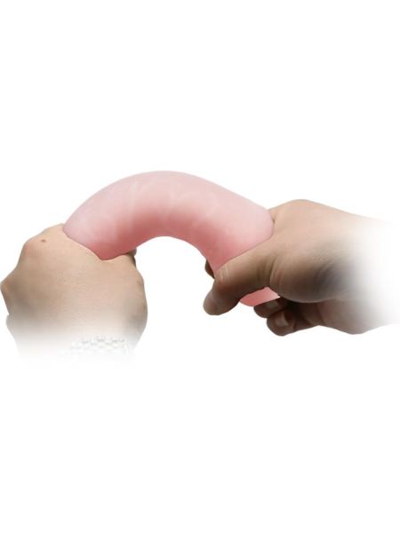 Realistyczny penis dildo z kręgosłupem wyginane 16cm - 4