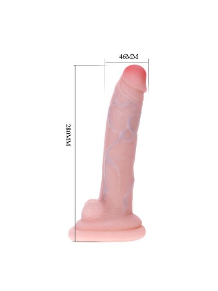 Dildo penis przyssawka kręgosłup realistyczny 28cm - 5