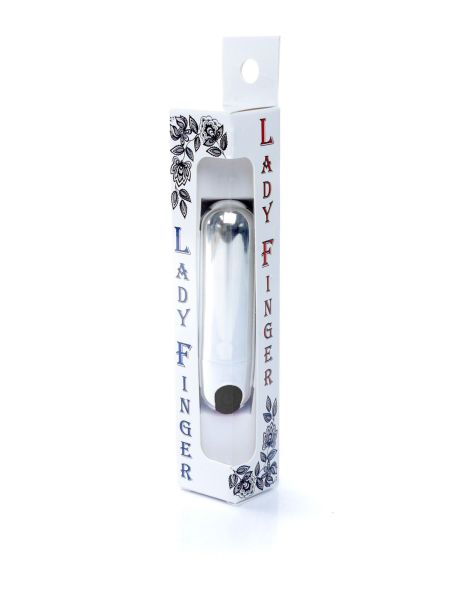 Mini masażer łechtaczki mały wibrator 10trybów 7cm srebrno czarny - 6