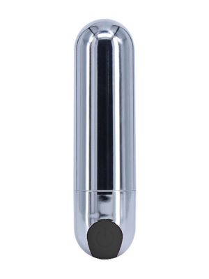 Mini masażer łechtaczki mały wibrator 10trybów 7cm srebrno czarny - image 2