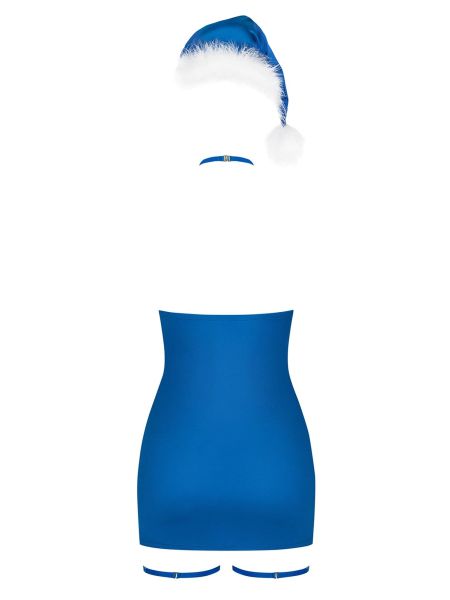 Koszulka Mikołajki strój sex komplet Kissmas L/XL niebieska - 6