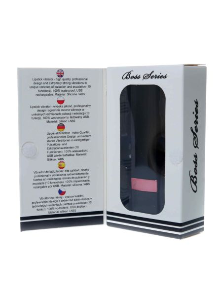 Kompaktowy mini wibrator sex masażer 9cm 10trybów czarny - 7