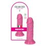 Różowy realistyczny  penis z żyłami przyssawką 12,5 cm - 9
