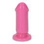 Dildo różowe gumowe gładkie z przyssawką 8 cm - 4