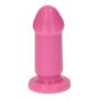 Dildo różowe gumowe gładkie z przyssawką 8 cm - 2