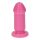 Dildo różowe gumowe gładkie z przyssawką 8 cm