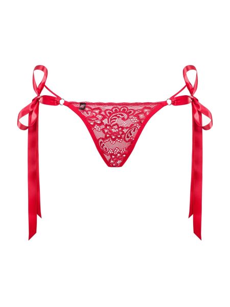 Stringi erotyczne czerwone sex kokarda Lovlea L/XL - 6