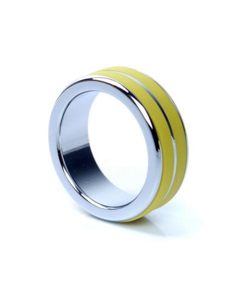 Pierścień metalowy stalowy erekcyjny na penisa 3,5cm