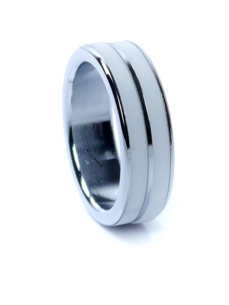 Pierścień metalowy stalowy erekcyjny na penisa 4cm - 2