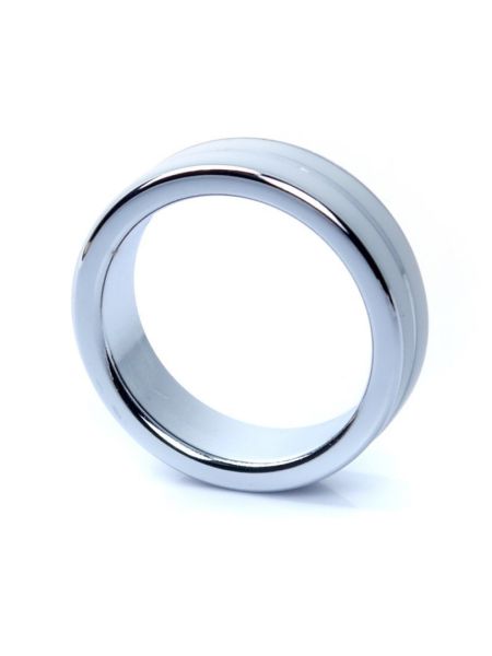 Pierścień metalowy stalowy erekcyjny na penisa 4cm - 3