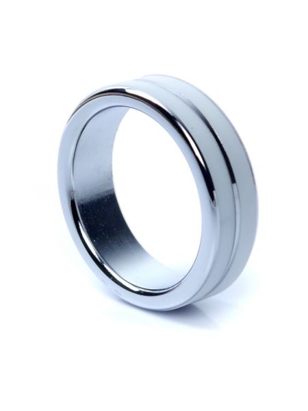 Pierścień metalowy stalowy erekcyjny na penisa 4cm