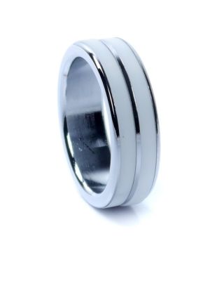 Pierścień metalowy stalowy erekcyjny na penisa 4cm - image 2