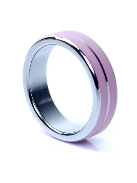 Pierścień metalowy stalowy erekcyjny na penisa 4,5cm
