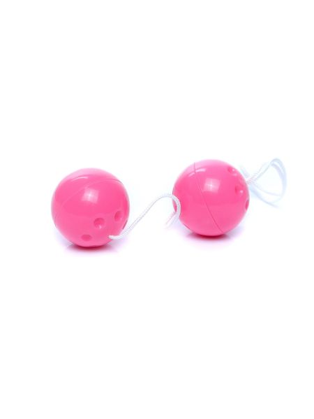 Kulki gejszy waginalne podwójne do ćwiczeń kegla różowe - 2