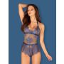 Erotyczne sex body koronka Obsessive Flowlace L/XL - 4