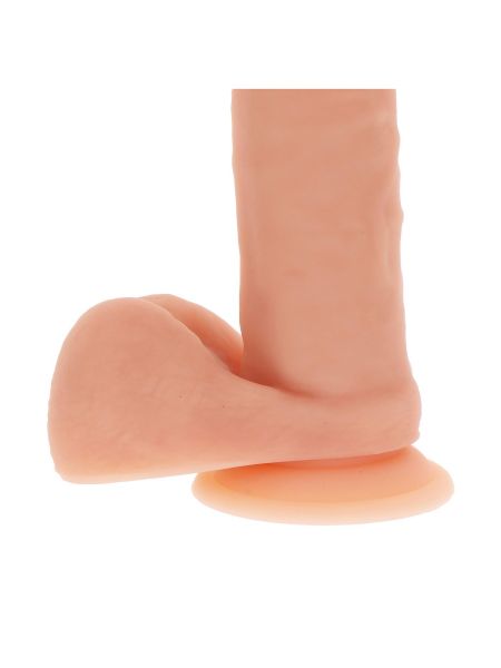 Dildo realistyczny sztuczny penis z przyssawką i jądrami - 4